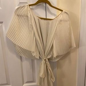 Full Pleated Dress Shirt w/Belt